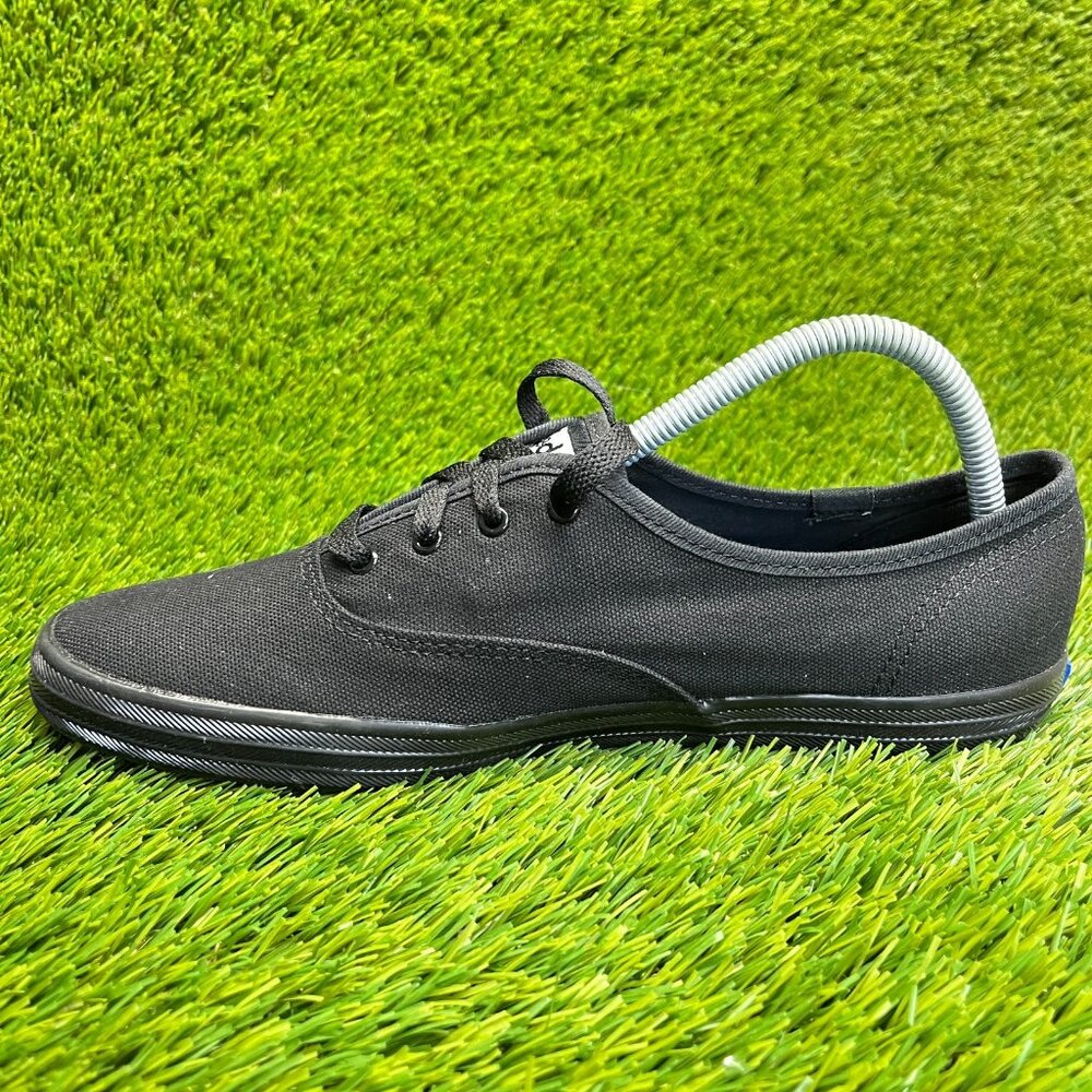 Keds Champion Canvas Womens Size 9.5 Black Athletic Walking Shoes Sneakers - Picture 2 of 10
